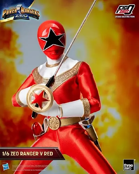 POWER RANGERS ZEO FIGZERO ACTION FIGURE 1/6 RANGER V RED 30 CM